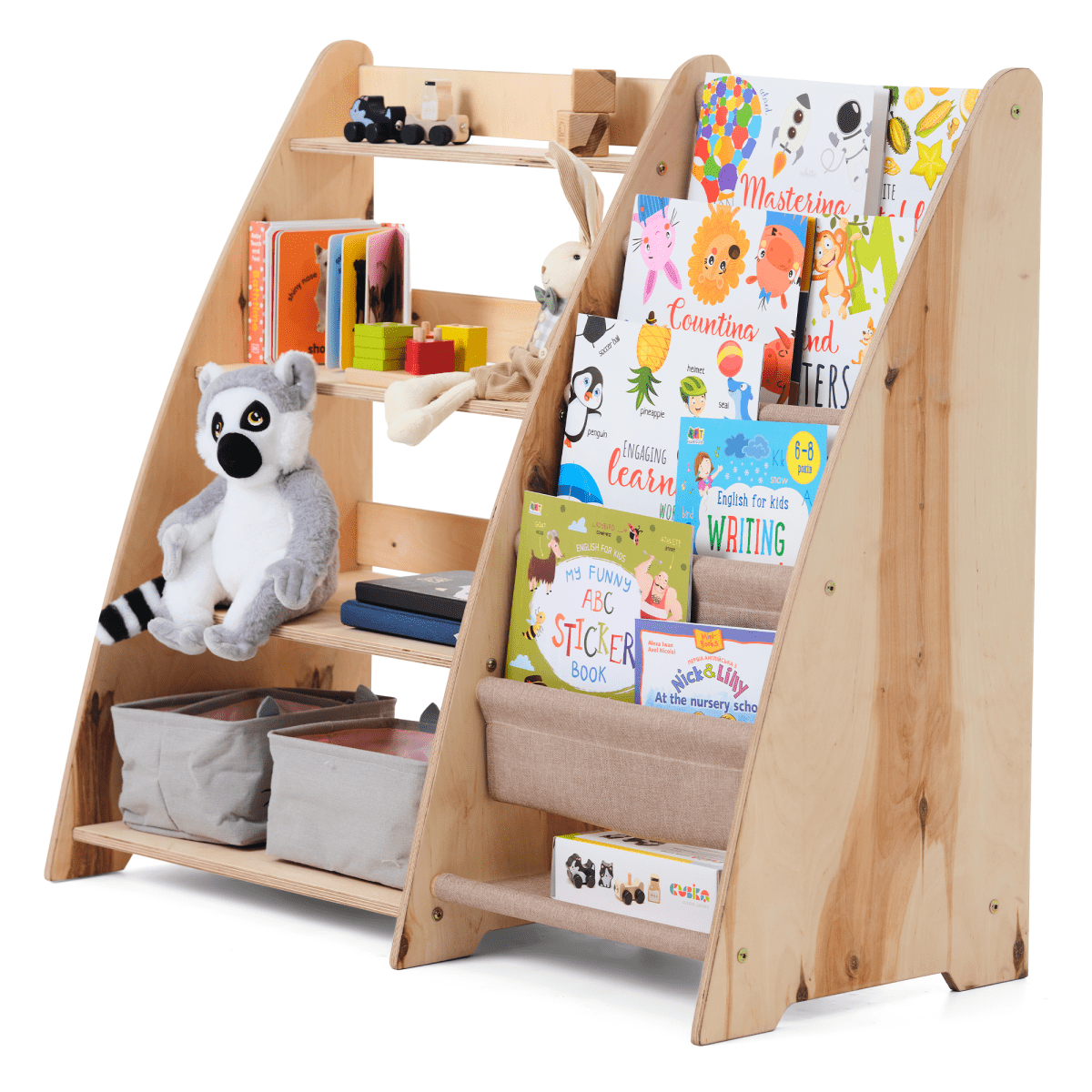 2in1 Montessori Shelf for Books and Toys Goodevas