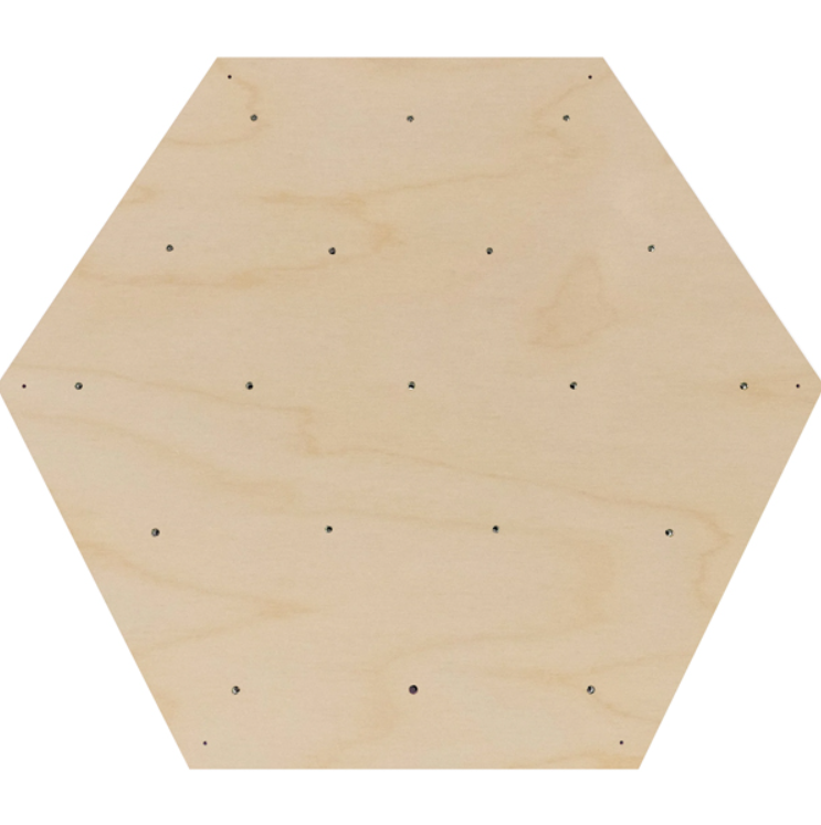 HexCore Modular Wooden Climbing Panel with Pre-Installed Hardware