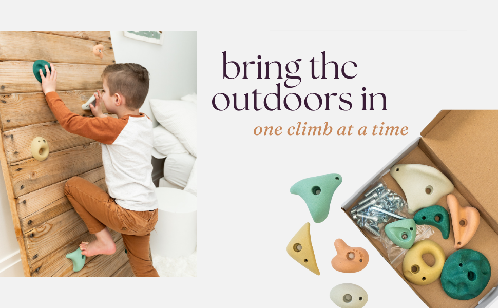 Everett & Avery Co. Premium Rock Climbing Holds (Earth Tones)