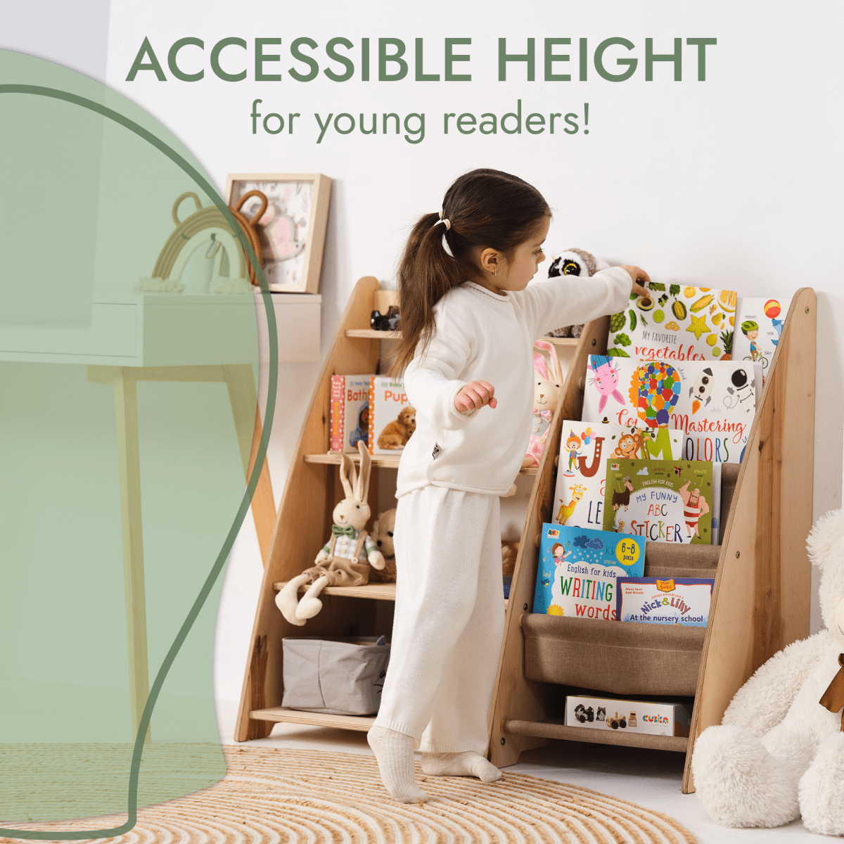 2in1 Montessori Shelf for Books and Toys Goodevas