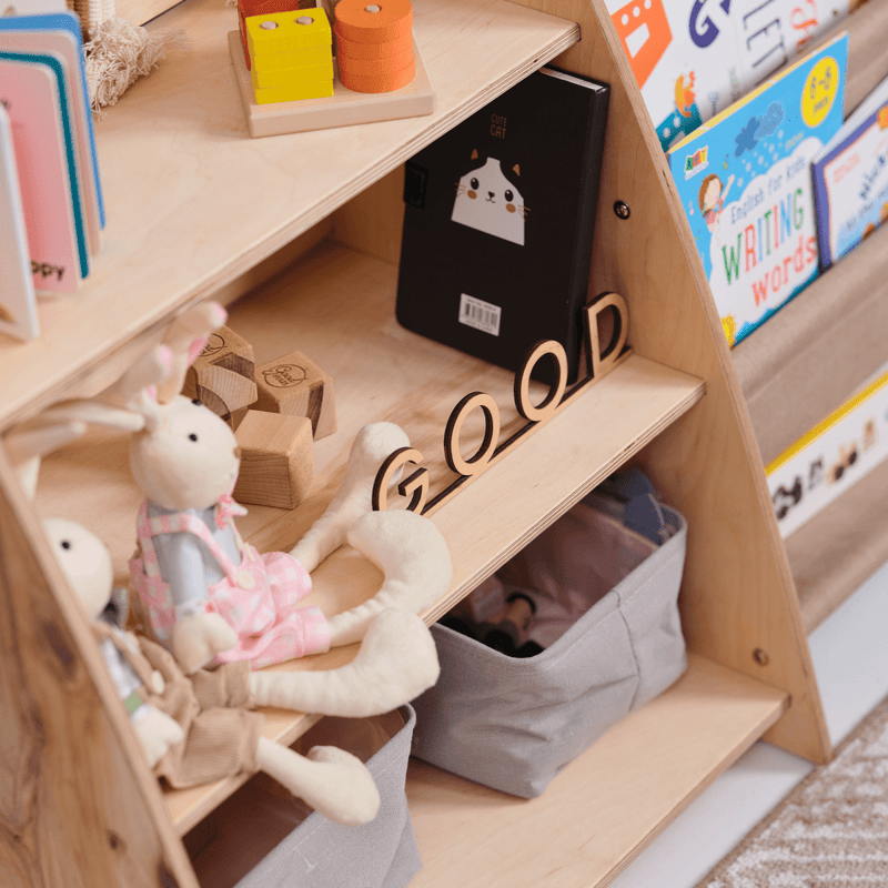 2in1 Montessori Shelf for Books and Toys Goodevas