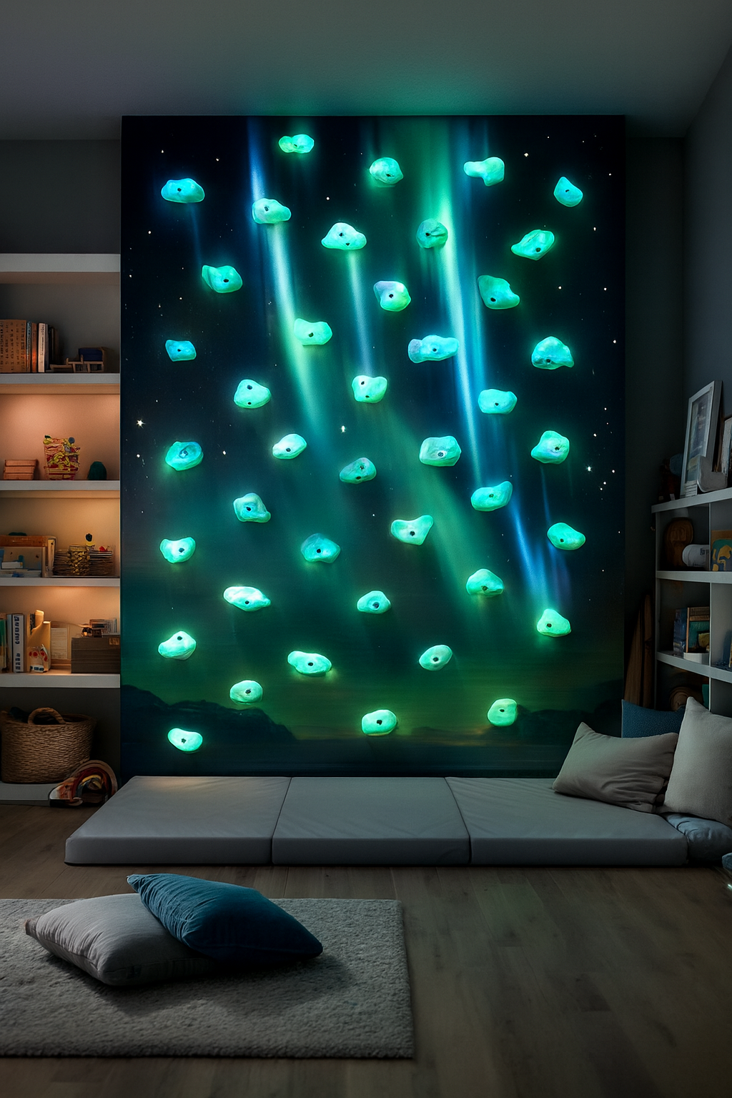 Aurora Collection, PREORDER ONLY! Everett & Avery Co. Glow-in-the-Dark Rock Climbing Holds