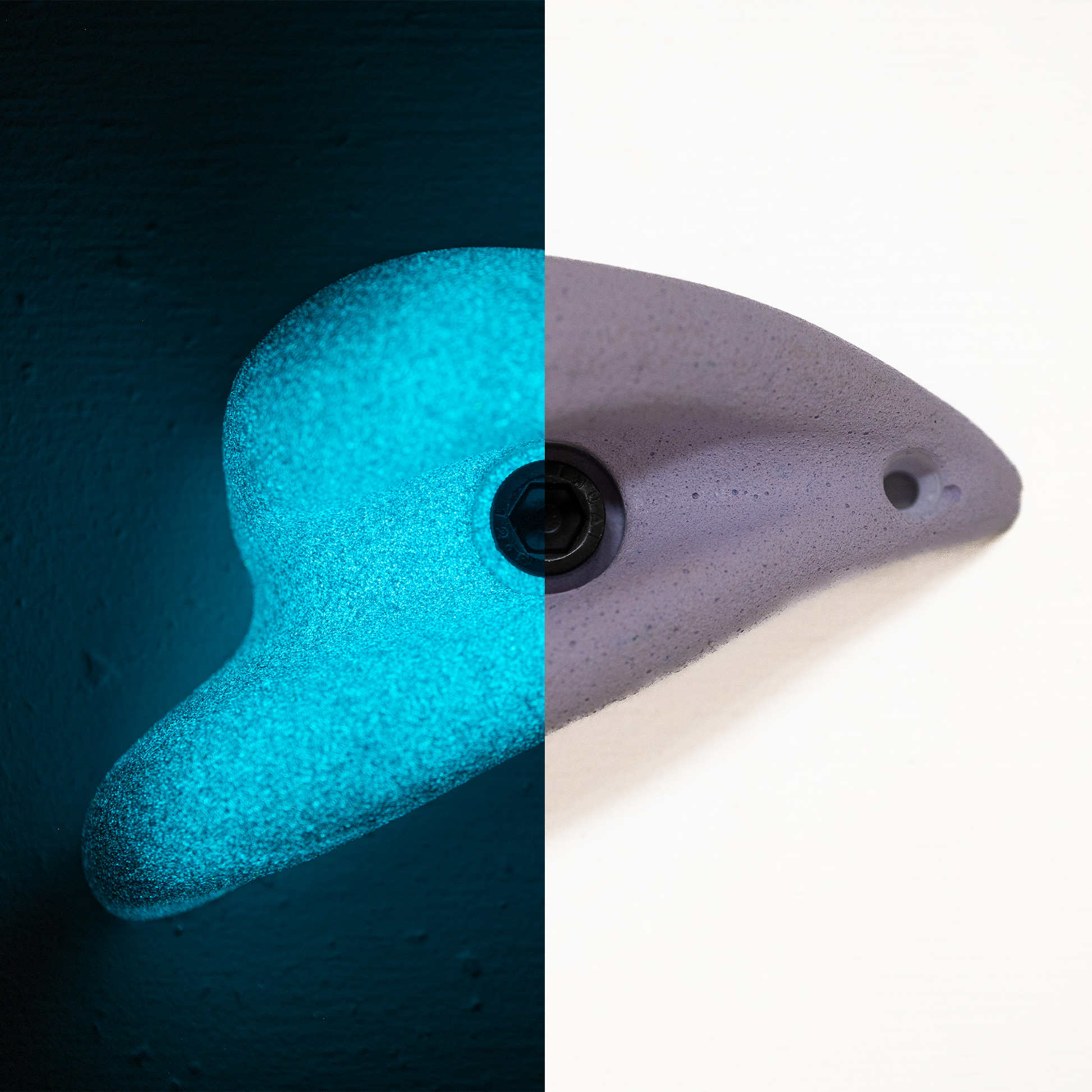 Premium Rock Climbing Holds (Aurora) - Glow-in-the-Dark Rock Climbing Holds Everett & Avery Co.