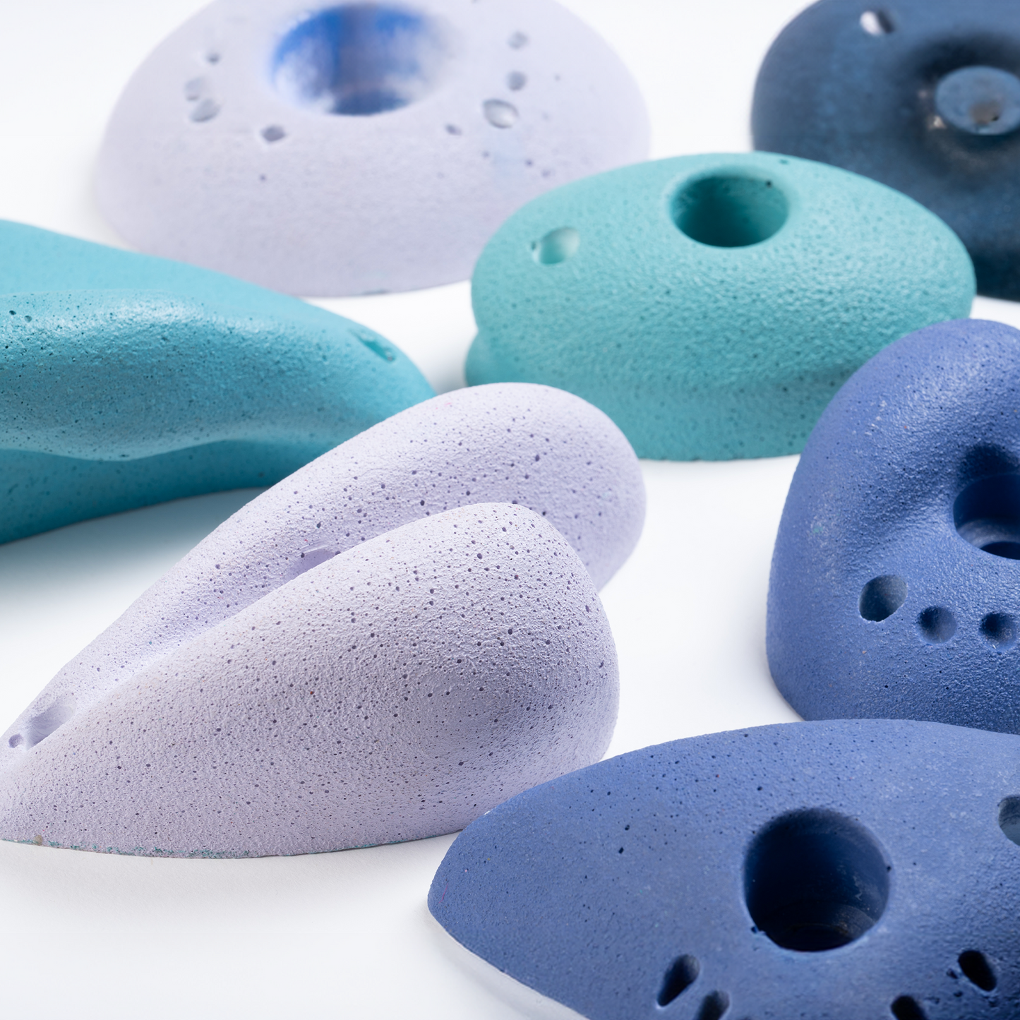 Premium Rock Climbing Holds (Aurora) - Glow-in-the-Dark Rock Climbing Holds Everett & Avery Co.