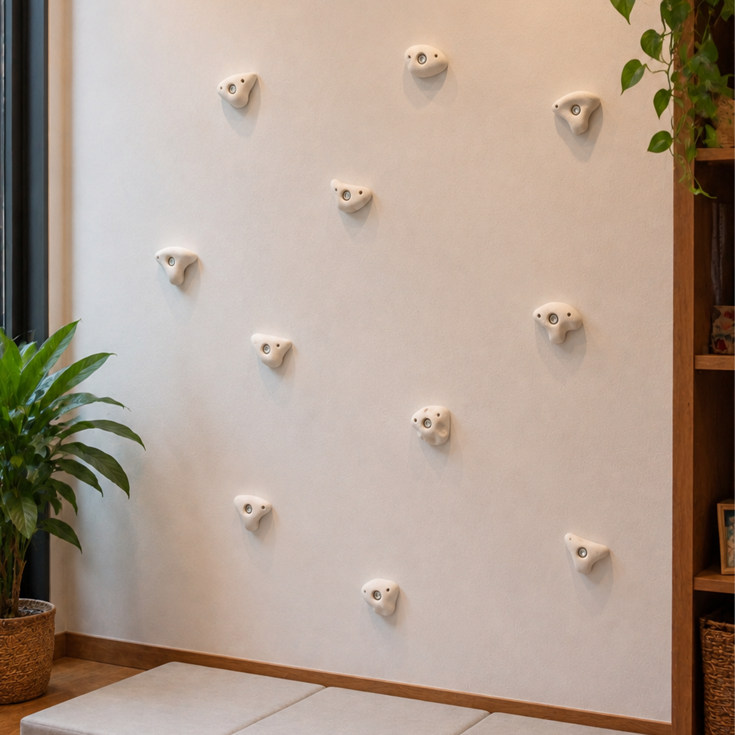 Premium Rock Climbing Holds (Moon Rocks) - Everett & Avery Co. - Indoor Climbing Wall - Rock Climbing Holds for Kids My Store