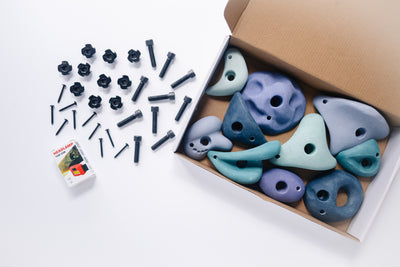 Premium Rock Climbing Holds (Aurora) - Glow-in-the-Dark Rock Everett & Avery Co.