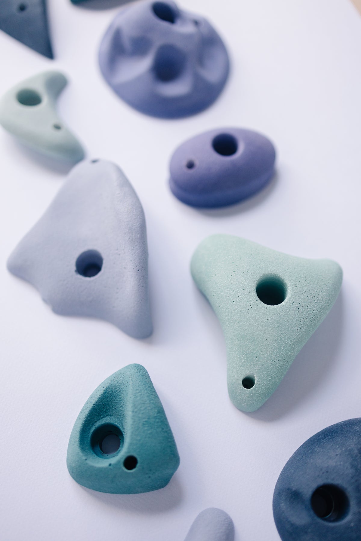 Premium Rock Climbing Holds (Aurora) - Glow-in-the-Dark Rock Everett & Avery Co.