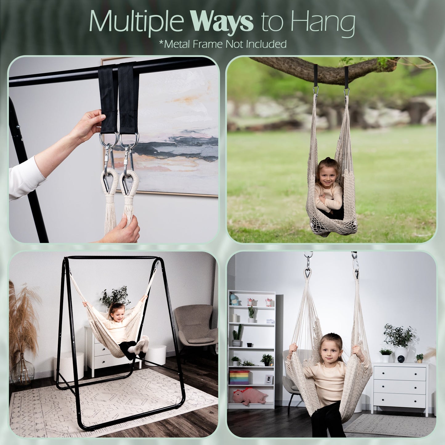 Therapist-Designed Handwoven Cotton Sensory Swing Abby & Noah Co.