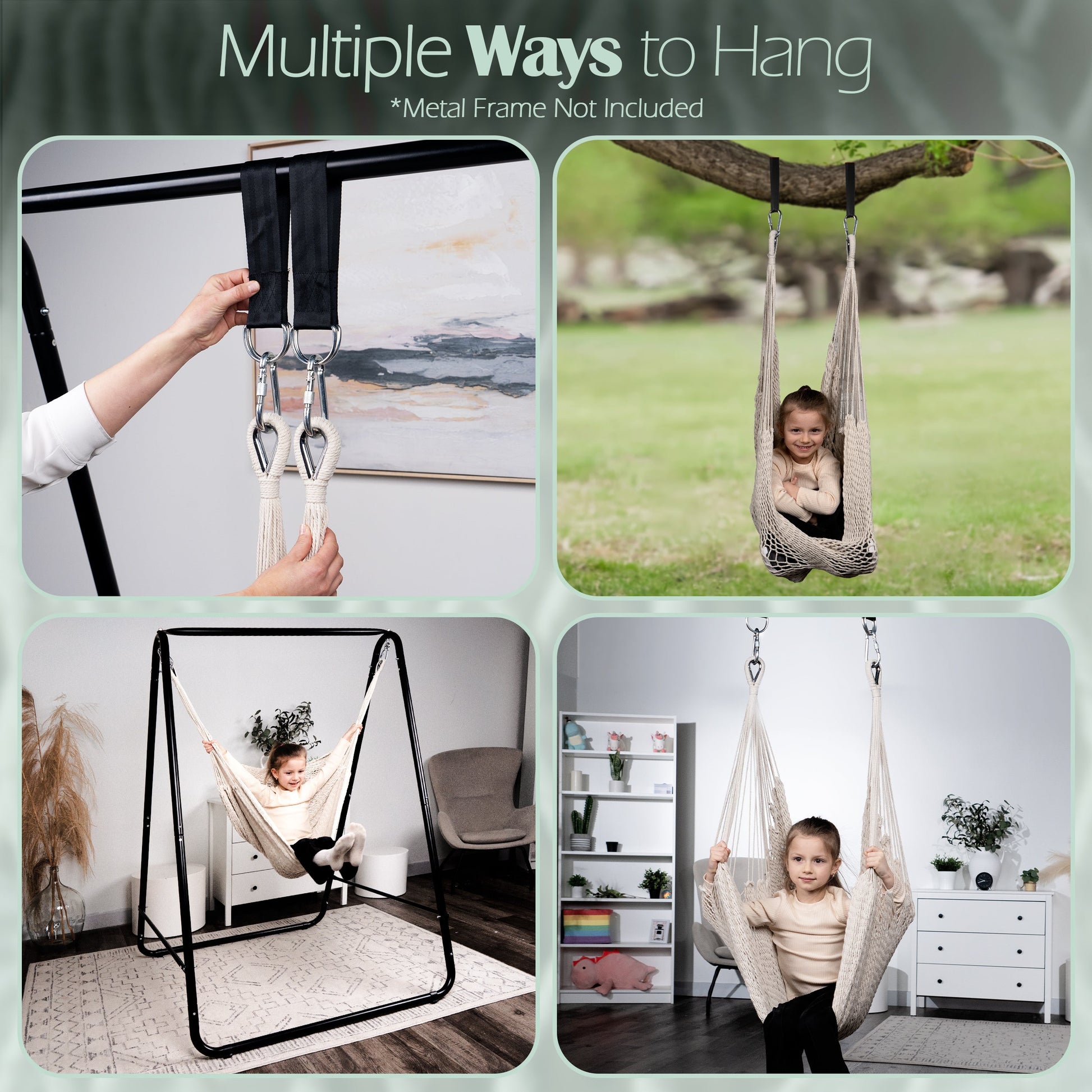 Therapist-Designed Handwoven Cotton Sensory Swing Abby & Noah Co.
