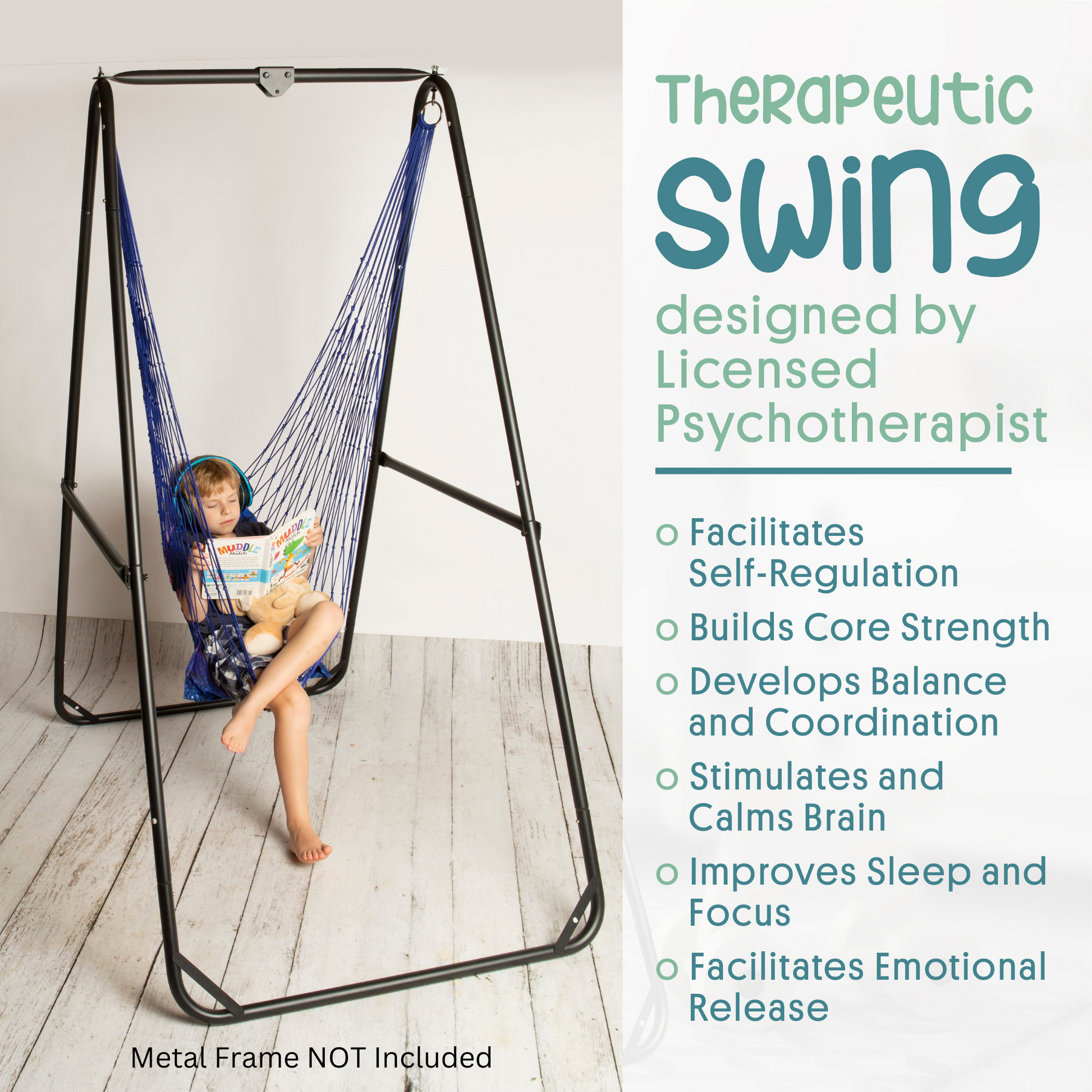 Sensory Swing for Kids Indoor or Outdoor Hammock Chair Swing Abby & Noah Co.