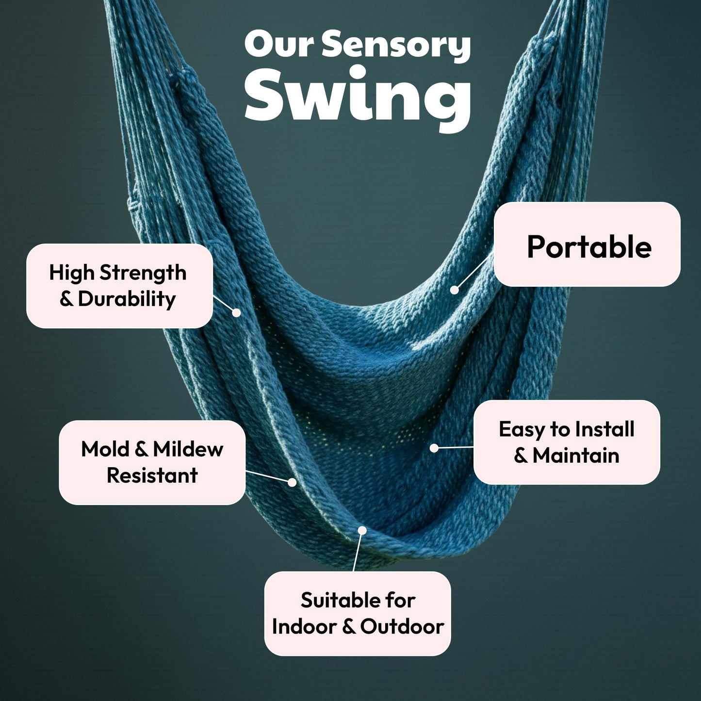 Therapist-Designed Outdoor Sensory Swing Abby & Noah Co.