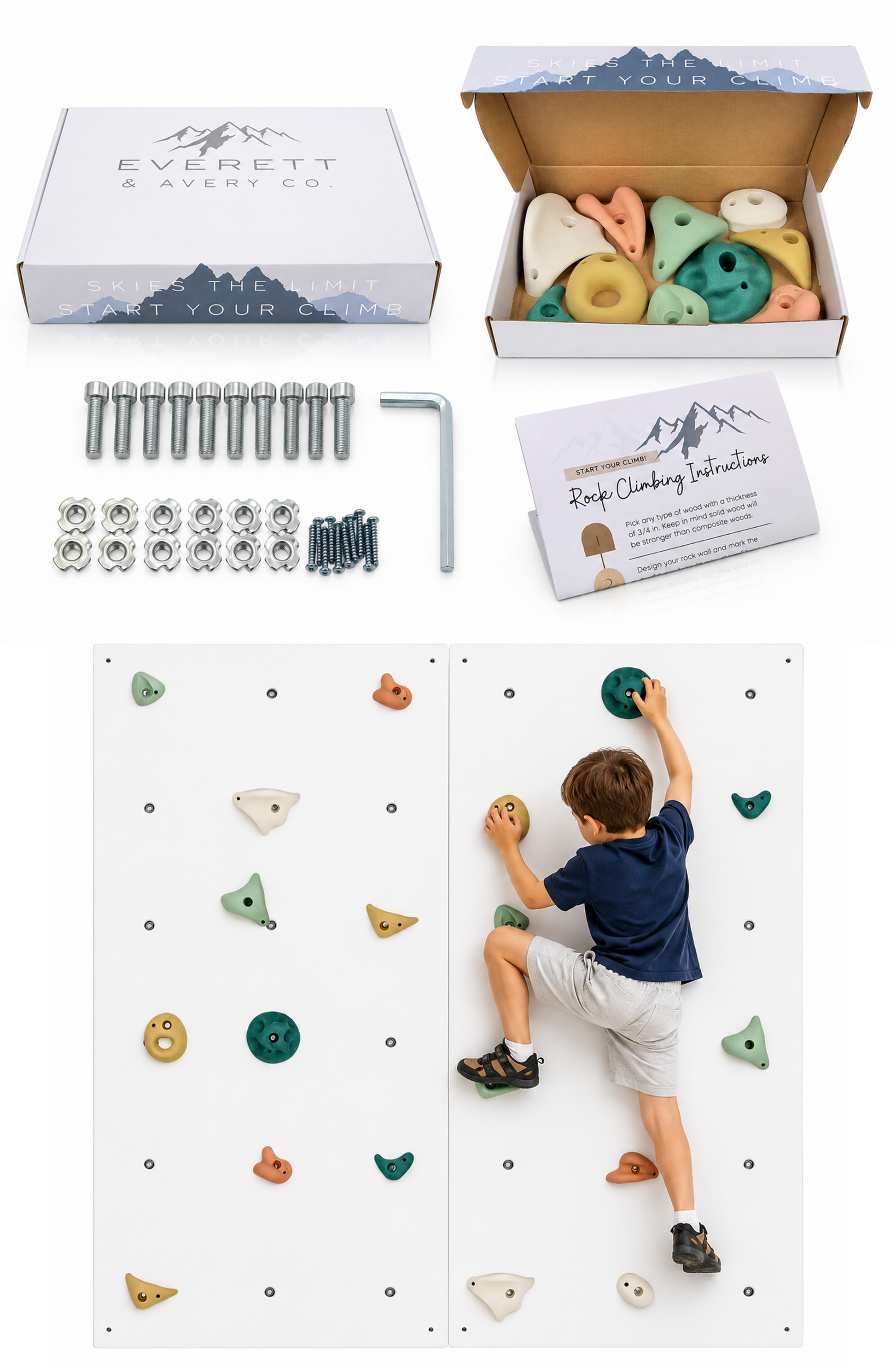 Half Wall Starter Kit (Earth Tones) Everett & Avery Co.