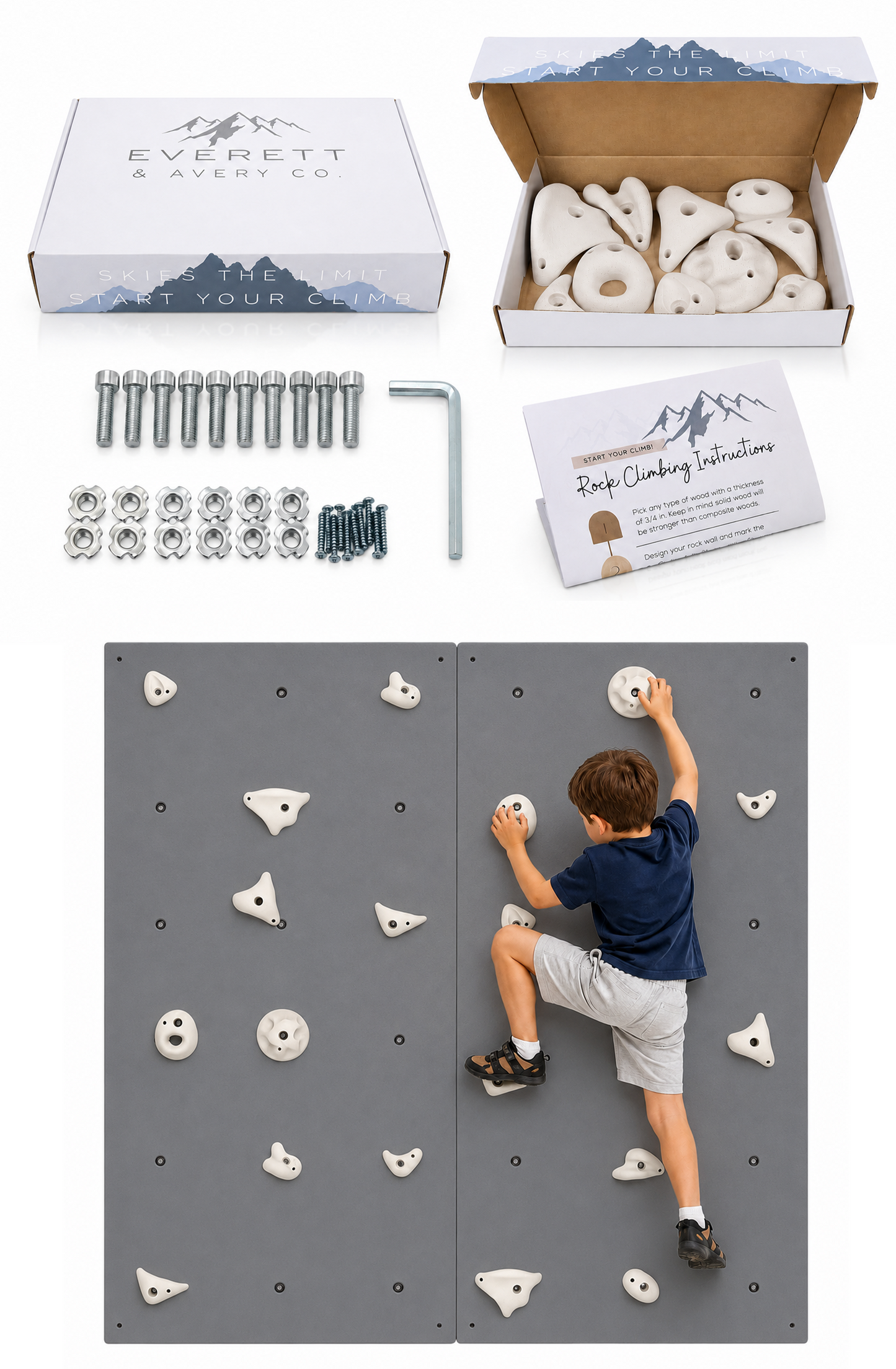 Half Wall Starter Kit (Moon Rock) Everett & Avery Co.